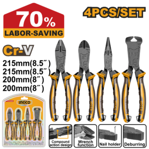 4 Pcs Compound action pliers set HKCPS5846